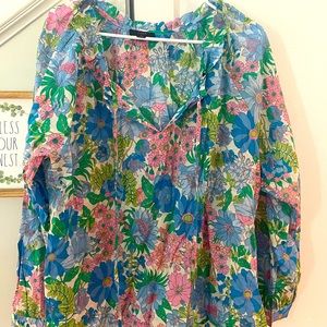 J. Crew floral top XL
